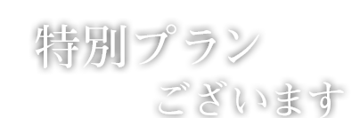 特別プランございます